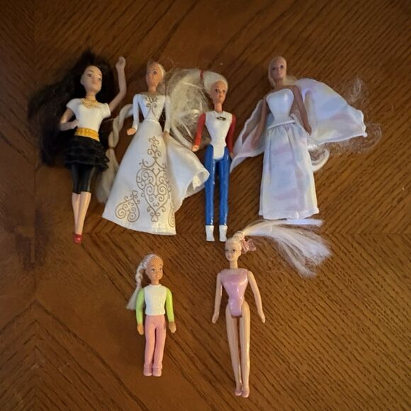 Barbie Fashion Doll Figure Figurine McDonalds Happy Meal Toy Mini Lot of 6 Dolls - Picture 7 of 7